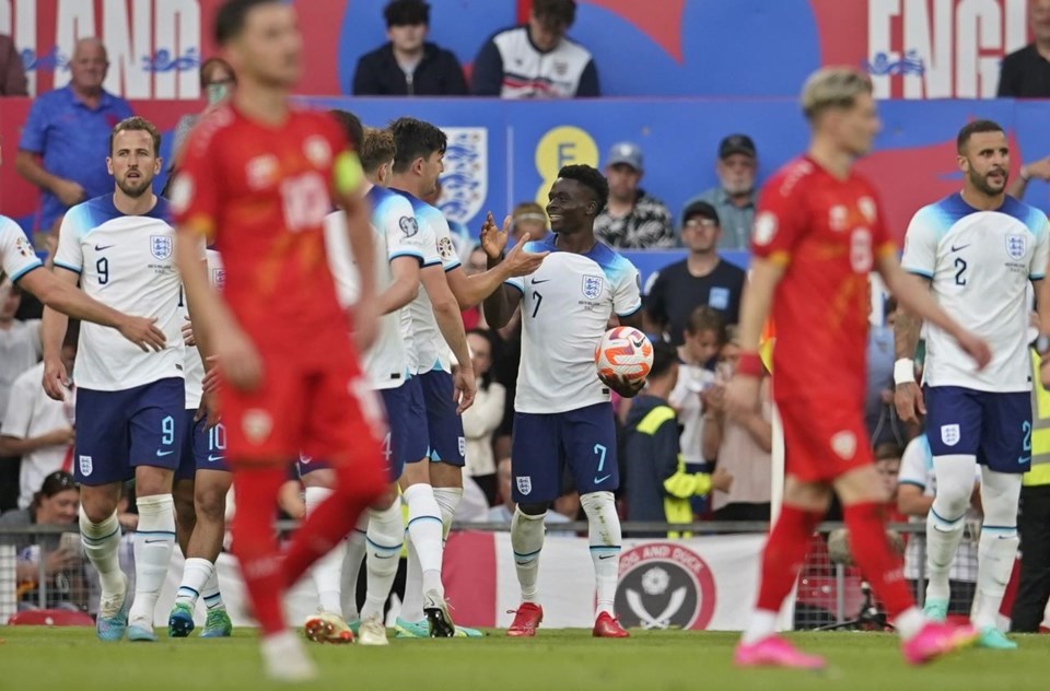 kto迈博体育网页布卡约·萨卡扮演帽子戏法，英格兰队在 2024 年欧洲杯预选赛中坚持 100% 的战绩